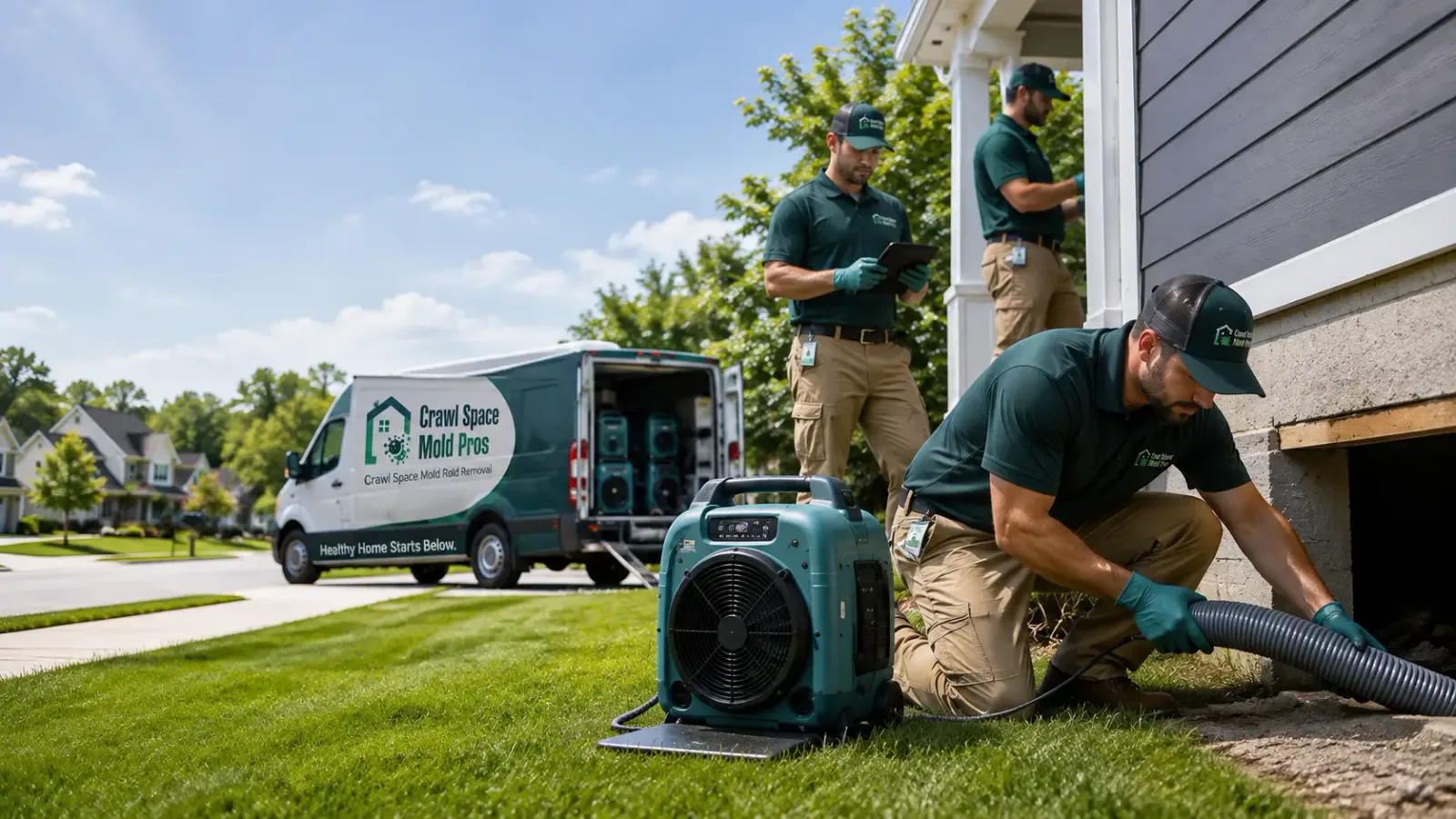 Crawl Space Mold Removal in Amsterdam, OH